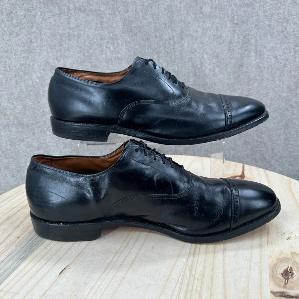 Allen Edmonds Oxford Shoes 13 B Black Fifth Avenue 5705 Cap-Toe Road Warriors